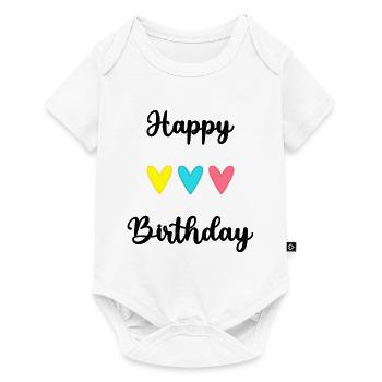 ALLES GUTE ZUM GEBURTSTAG!. ALLES GUTE ZUM GEBURTSTAG!. JAHRESTAG. - Baby Premium Kurzarmbody - Weiß - Vorne