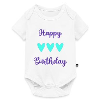 HAPPY BIRTHDAY. HAPPY BIRTHDAY. ANNIVERSARY. - Baby Premium short-sleeve bodysuit - white - Front