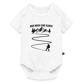 nur noch eine kurve wandern wanderer - Baby Premium Kurzarmbody - Weiß - Vorne