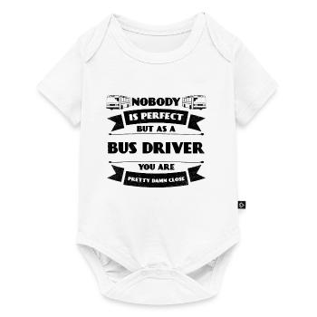 voiture automobile chauffeur de bus de chauffeur de bus parfait - Body à manches courtes Premium Bébé - blanc - Devant