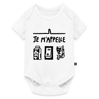 LÉONARD - Body à manches courtes Premium Bébé - blanc - Devant