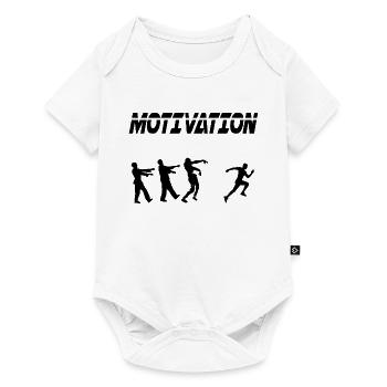 motivation sport running humor zombie - Baby Premium short-sleeve bodysuit - white - Front