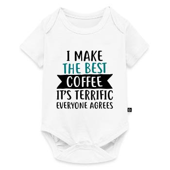 Je fais le meilleur café - - Body à manches courtes Premium Bébé - blanc - Devant