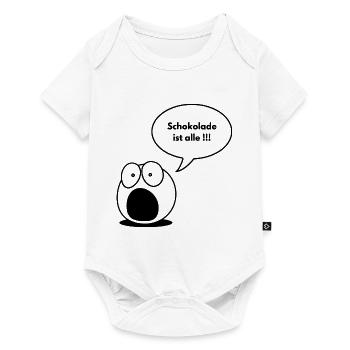 Schokolade ist alle !!! - Baby Premium Kurzarmbody - Weiß - Vorne