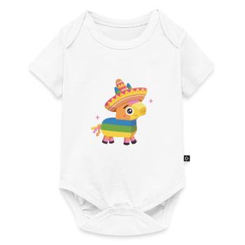 Pinata mignon avec chapeau - Body à manches courtes Premium Bébé - blanc - Devant