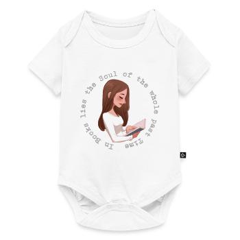 Dans les Livres se trouve l’Âme de tout le Temps Passé - Body à manches courtes Premium Bébé - blanc - Devant