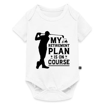 My Retirement Plan Golf Player Golfing Golf Course - Baby Premium Kurzarmbody - Weiß - Vorne