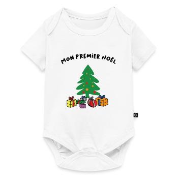 Mon premier Noël - Body à manches courtes Premium Bébé - blanc - Devant