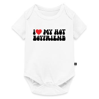 J’adore mon ami chaud - Body à manches courtes Premium Bébé - blanc - Devant