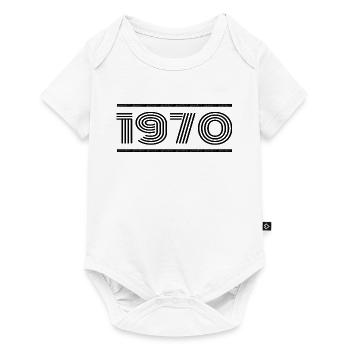 1970 Vintage 1970 55e Anniversaire 1970 Rétro 1970 - Body à manches courtes Premium Bébé - blanc - Devant