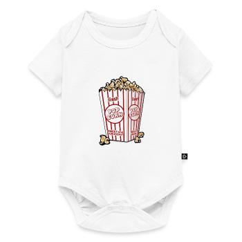 pop-corn - Body à manches courtes Premium Bébé - blanc - Devant