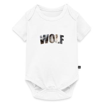 wolf - Baby Premium short-sleeve bodysuit - white - Front