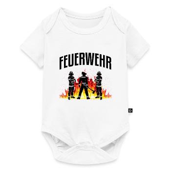 pompiers - Body à manches courtes Premium Bébé - blanc - Devant