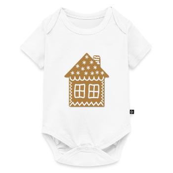 maison de pain d'épice - Body à manches courtes Premium Bébé - blanc - Devant