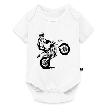 Enduro - Offroad - MotoCross - Supercross - MX - Baby Premium short-sleeve bodysuit - white - Front