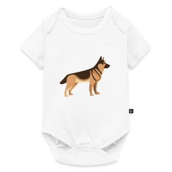 GERMAN SHEPHERD DOG - Baby Premium short-sleeve bodysuit - white - Front