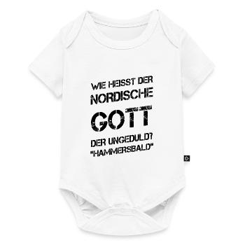 Nordische Gott der Ungeduld - Hammersbald - Baby Premium Kurzarmbody - Weiß - Vorne