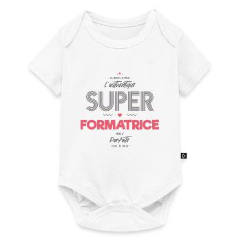 L authentique super formatrice - Body à manches courtes Premium Bébé - blanc - Devant