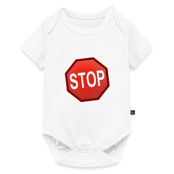 Panneau stop - Body à manches courtes Premium Bébé - blanc - Devant