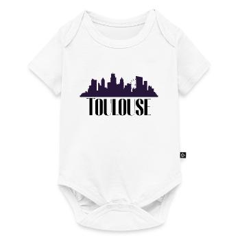 Toulouse France Ville Vacances Cadeau Rengaine - Body à manches courtes Premium Bébé - blanc - Devant