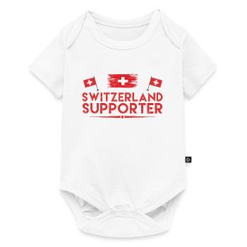 SWITZERLAND SUPPORTER. Fan of Switzerland. - Baby Premium short-sleeve bodysuit - white - Front