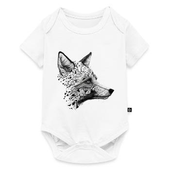 Fox Fox Motif Animals Gift Art Animal Motif - Baby Premium short-sleeve bodysuit - white - Front