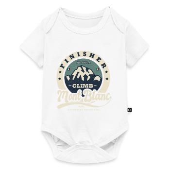 Bergsteigen Finisher Mont Blanc Bergsport - Baby Premium Kurzarmbody - Weiß - Vorne