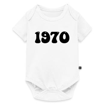 Cadeau d’anniversaire original de 1970 - Body à manches courtes Premium Bébé - blanc - Devant