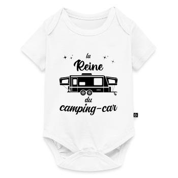 Idée Cadeau D'anniversaire Femme Camping Car - Body à manches courtes Premium Bébé - blanc - Devant