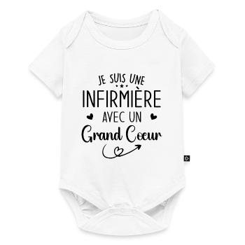 I'm a nurse with a big heart - Baby Premium short-sleeve bodysuit - white - Front