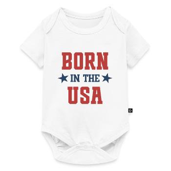 Né aux États-Unis - Body à manches courtes Premium Bébé - blanc - Devant