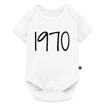 1970 Retro Style 1970 Birthday 1970 Vintage - Baby Premium short-sleeve bodysuit - white - Front