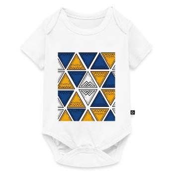 Wax Pembetatu Africa Kente Bogolan - Baby Premium short-sleeve bodysuit - white - Front