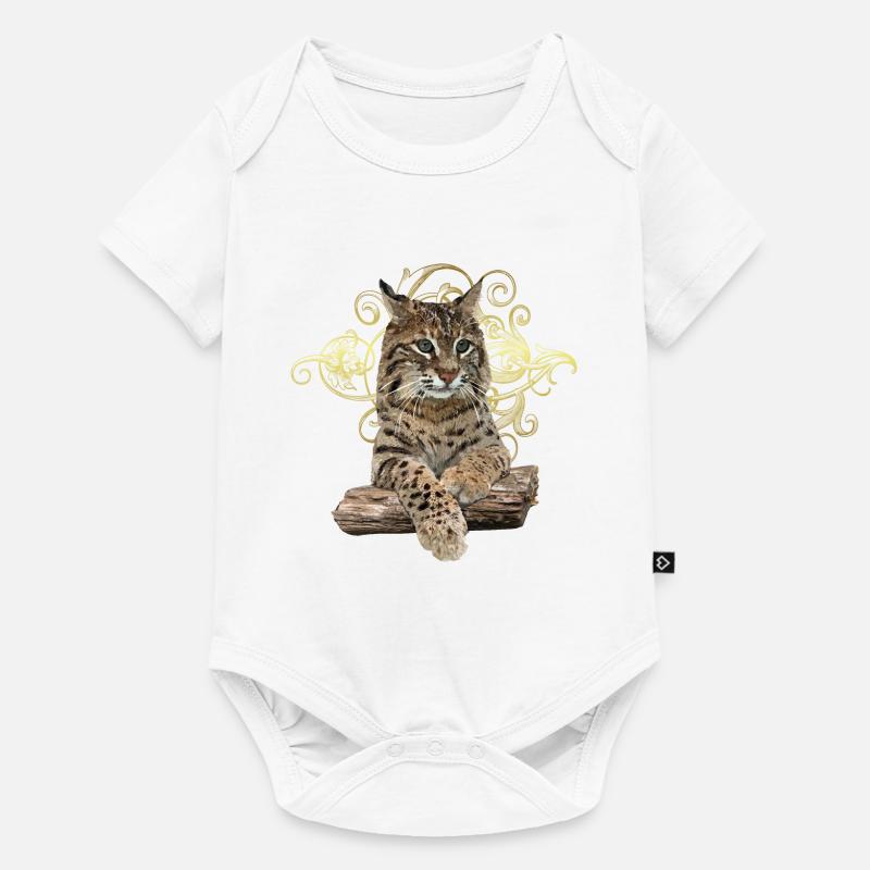 Luchs - Baby Premium Kurzarmbody - Weiß
