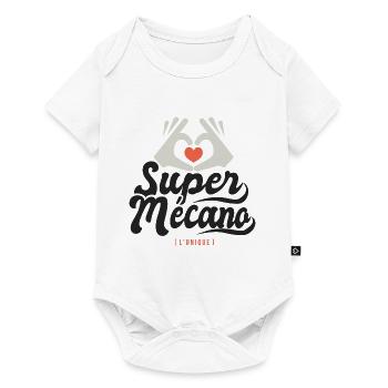 Super mécano l unique cadeau mécanisien mecanisien - Body à manches courtes Premium Bébé - blanc - Devant