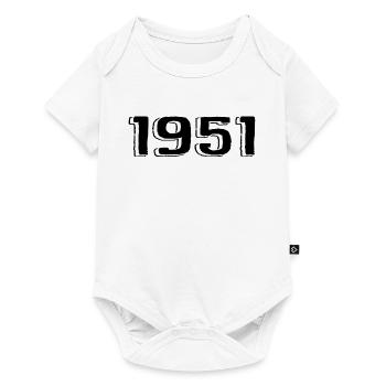 Vintage 1951 Born Birthday Retro 1951 - Baby Premium short-sleeve bodysuit - white - Front
