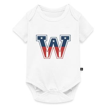 Letter W USA - Baby Premium short-sleeve bodysuit - white - Front