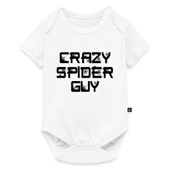 Drôle Crazy Spider Guy Pet Spider Propriétaire - Body à manches courtes Premium Bébé - blanc - Devant