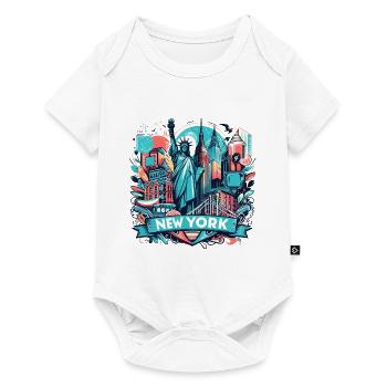 NYC, NEW YORK CITY, STATUE OF LIBERTY, MANHATTAN - Baby Premium short-sleeve bodysuit - white - Front