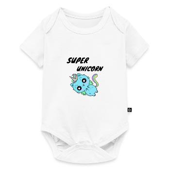 super unicorn cat unicorn cat - Baby Premium short-sleeve bodysuit - white - Front