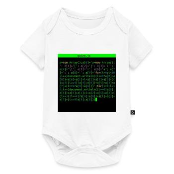 quine javascript - Baby Premium Kurzarmbody - Weiß - Vorne