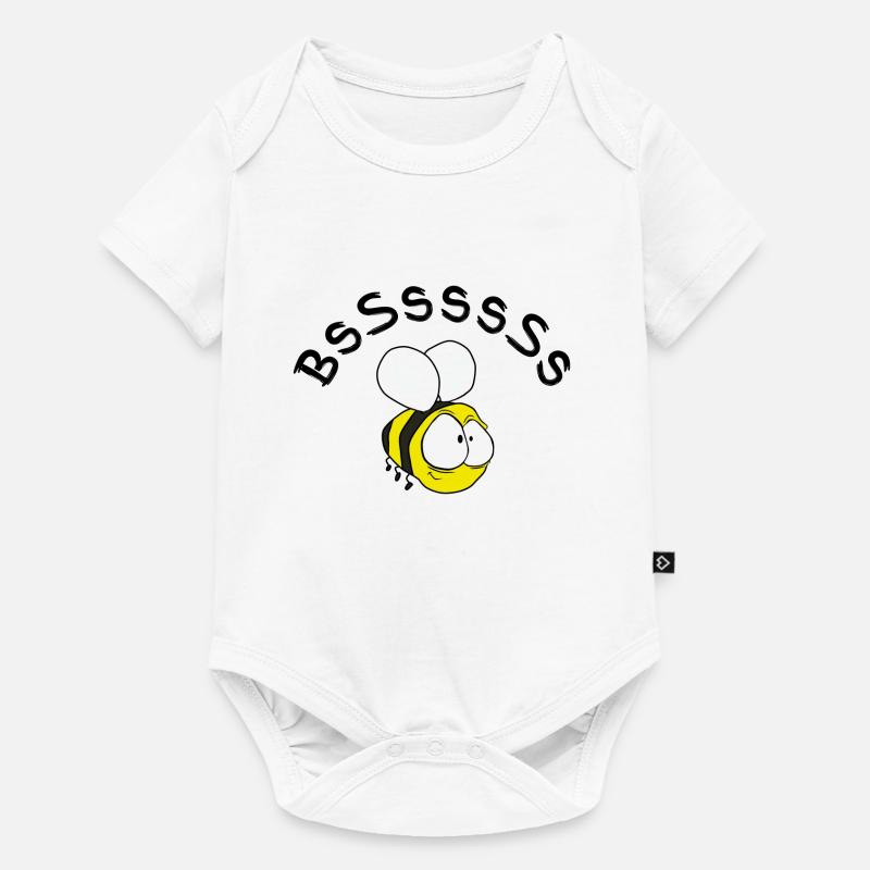 Biene - Baby Premium Kurzarmbody - Weiß