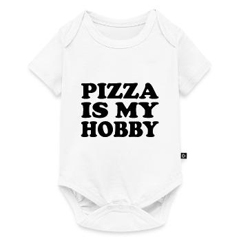 La pizza est mon passe-temps - Body à manches courtes Premium Bébé - blanc - Devant
