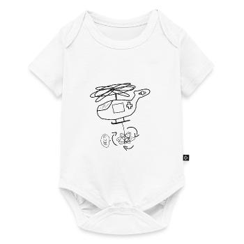 Helicopter Rescue - Baby Premium short-sleeve bodysuit - white - Front