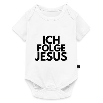 I follow Jesus - Baby Premium short-sleeve bodysuit - white - Front