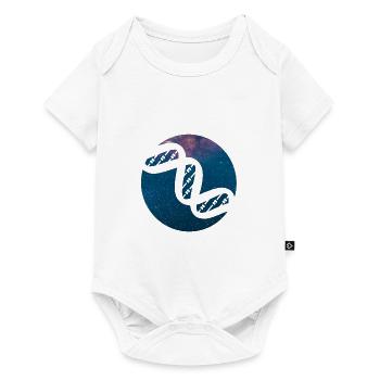 Weltall DNA - Baby Premium Kurzarmbody - Weiß - Vorne