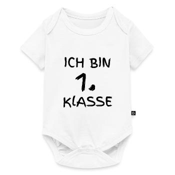 ich bin 1. Klasse - Baby Premium Kurzarmbody - Weiß - Vorne