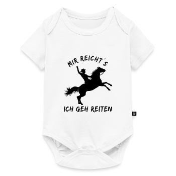 Mir reichts ich geh reiten - Pferdeliebhaber - Baby Premium Kurzarmbody - Weiß - Vorne