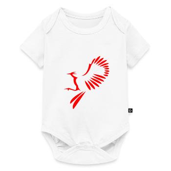 Illustration oiseau - Body à manches courtes Premium Bébé - blanc - Devant