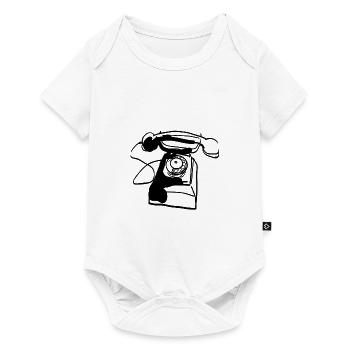 OLD TELEPHONE - Baby Premium short-sleeve bodysuit - white - Front